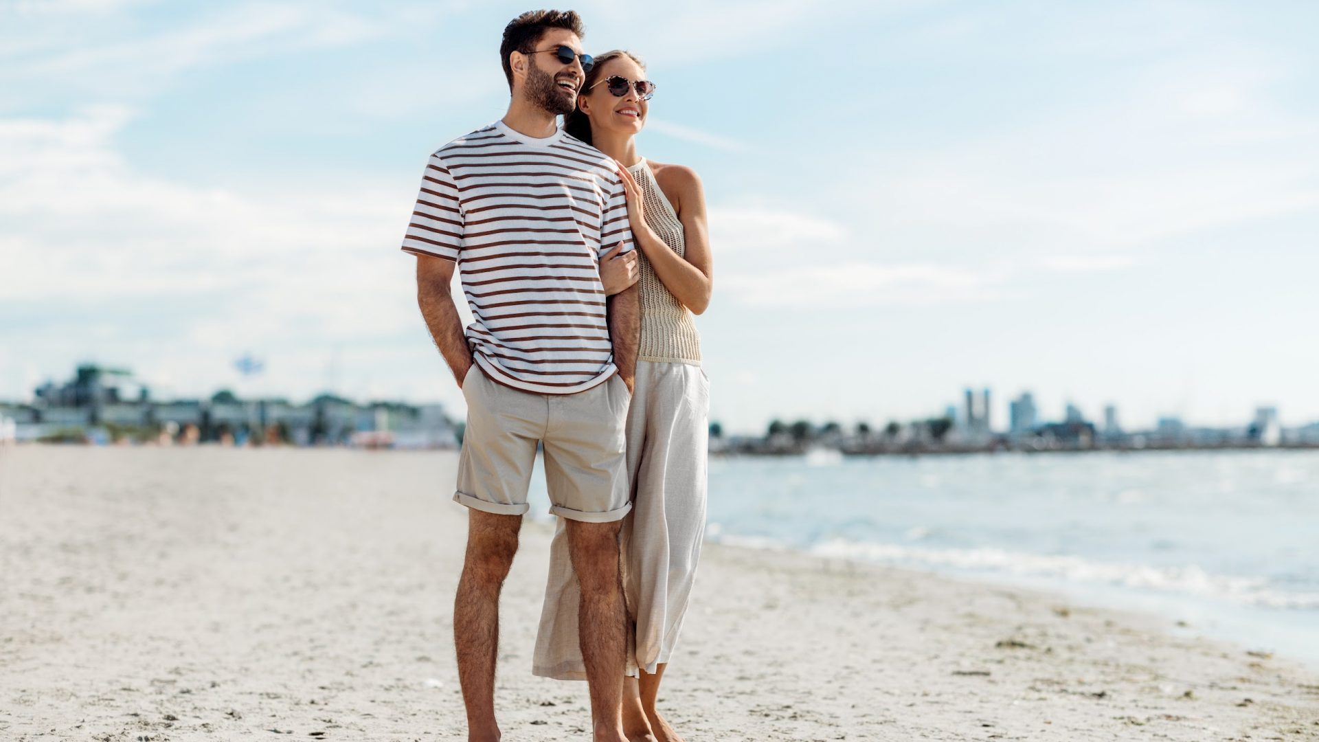 couple on the seafront