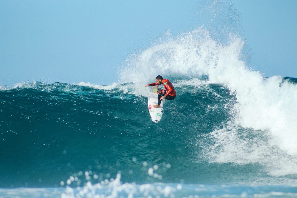 Surfer on a wave